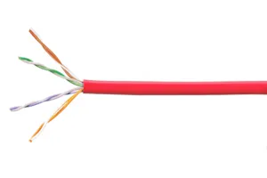 CommScope 874042414/10 | ETL Verified Category 5e U/UTP Cable, plenum, red jacket, 4 pair count, 1000 ft (305 m) length, CommPak