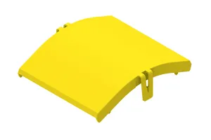 CommScope FGS-SD4E-B | FiberGuide Snap-on Cover for 45° Down Elbow, 4x6in, Yellow