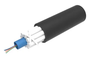 CommScope 760254725 | Indoor/Outdoor Low Smoke Zero Halogen, TeraSPEED Central Loose Tube, GRP Armoured Fiber Optic Cable, 12-fiber, Singlemode OS2, Gel-free, black. Provides Rodent Resistance.