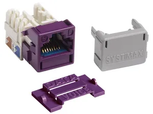 CommScope 760092460 | GigaSPEED X10D M-Series Modular Jack, RJ45, Cat6A Unshielded, Violet