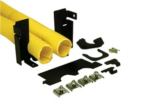CommScope FGS-KT03-B | FiberGuide Dual 2in Flex Tube Attachment, 4x6in, 5ft Length, Yellow