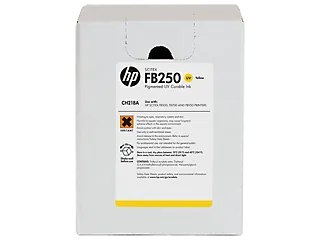 HP FB250 3-liter Yellow Scitex Ink (CH218A) — HP product image