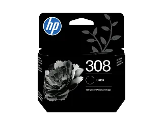 HP 308 Black Original Ink Cartridge (7FP21UE) — HP product image