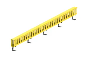 CommScope FGS-KTW2-R | FiberGuide Vertical Duct Kit with 2in Slot Spacing and Hinged Cover, 2x4in, Yellow