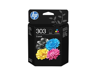 HP 303 2-pack Black/Tri-color Original Ink Cartridges (3YM92AE) — HP product image