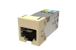CommScope 760258303 | GigaSHIELD X10D M-Series Modular Jack, RJ45, Cat6A Shielded, Ivory (24 ea/pkg)