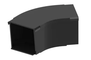 CommScope FGSB-MH4A-C | FiberGuide 45° Horizontal Elbow, 2x2in, Black