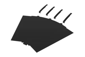 CommScope FGS-FH4E-H | FiberGuide Fabric Cover for 45° Horizontal Elbow, 4x24in, Black