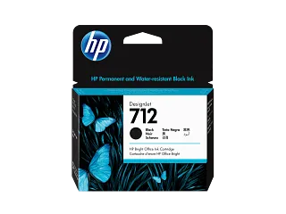 HP 712 80-ml Black DesignJet Ink Cartridge (3ED71A) — HP product image
