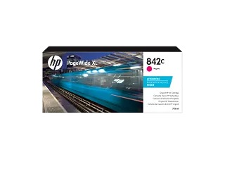 HP 842C 775-ml Magenta PageWide XL Ink Cartridge (C1Q55A) — HP product image