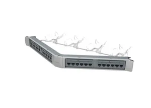 CommScope 760151308 | SYSTIMAX 360 GigaSPEED XL Unshielded Angled Panel Cat6, 1U, 24 port, Silver