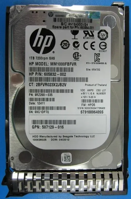 HPE 652749-B21 1TB SAS Hard Drive