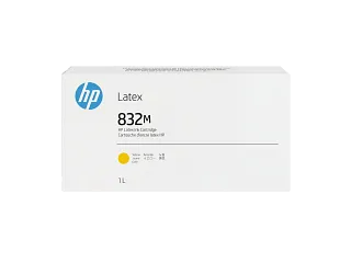 HP 832M 1-liter Yellow Latex Ink Cartridge (4UV24A) — HP product image