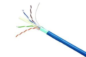 CommScope 760122630 | GigaSPEED X10D 2291B ETL Verified Category 6A F/UTP Cable, plenum, blue jacket, 4 pair count, 1000 ft (305 m) length, reel