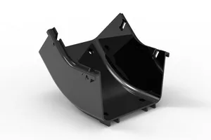 CommScope FGSB-MU4E-B | FiberGuide 45° Up Elbow, 4x6in, Black