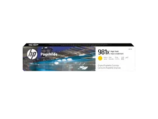 HP 981X High Yield Yellow Original PageWide Cartridge (L0R11A) — HP product image