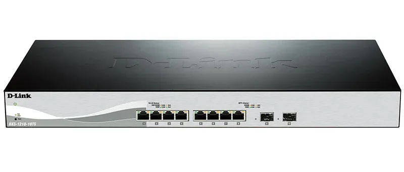 D-Link 8-port 10GBASE-T and 2-port 10GBASE-T/SFP+ combo p.. DXS-1210-10TS product image