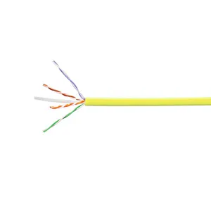 CommScope 760177410 | GigaSPEED XL 5071A ETL Verified Category 6 U/UTP Cable, LSZH, non-plenum CMR rated, yellow jacket, 4 pair count, 3000 ft (914 m) length, reel
