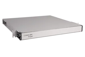 CommScope 760252002 | Propel 1RU sliding tray fiber panel, accepts Propel ULL modules or adapter packs, providing up to 72 duplex LC ports, 72 MPO ports or 144 SN ports (288f)