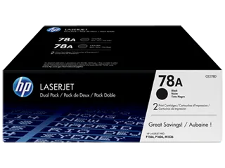 HP 78A 2-pack Black Original LaserJet Toner Cartridges (CE278AD) — HP product image