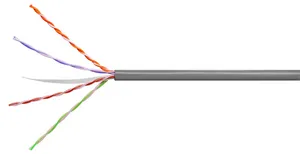 CommScope 874042104/10 | CS34P ETL Verified Category 6 U/UTP Cable, plenum, gray jacket, 4 pair count, 1000 ft (305 m) length, Reel
