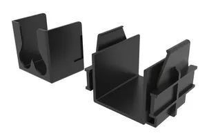 CommScope FGSB-KT03-CNH | FiberGuide Dual 7/8in Flex Tube Attachment, 2x2in, Black