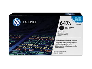 HP 647A Black Original LaserJet Toner Cartridge (CE260A) — HP product image