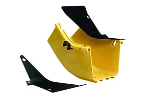 CommScope FGS-MU4E-A | FiberGuide 45° Up Elbow, 4x4in, Yellow