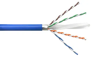 CommScope 884061054/16 | CS41Z3, ETL Verified Category 6A U/UTP Cable, low smoke zero halogen, blue jacket, 4 pair count, 1640 ft (500 m) length reel (EMEA)