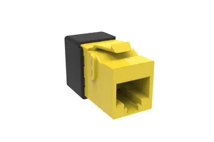 CommScope 760257273 | KJ-Series Modular Jack, RJ45, Cat6A Unshielded, Yellow