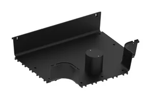 CommScope FGSB-ISLAND3-F | FiberGuide Island T with Recessed Dividing Spool, 4x12in, Black