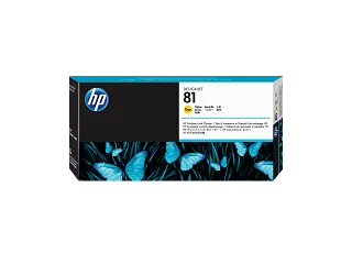 HP 81 Yellow DesignJet Dye Printhead and Printhead Cleaner (C4953A) — HP product image