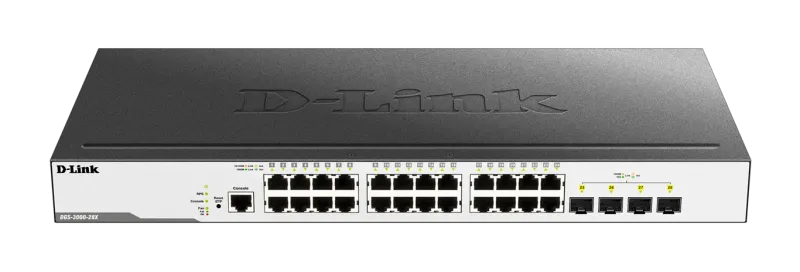 D-Link 24 10/100/1000 Mbps ports + 4 10G SFP+ ports Manag.. DGS-3000-28X product image