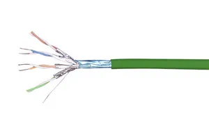 CommScope 760241439 | 3296A Category 6A F/FTP Cable, low smoke zero halogen, green jacket, 4 pair count, 1640 ft (500 m) length, reel