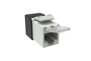 CommScope 760241198 | SL-Series Modular Jack, RJ45, Cat6A Unshielded, with Dust Cover, Gray