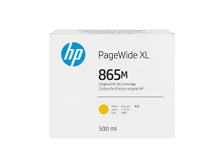 HP 865M 500-ml Yellow PageWide XL Ink Cartridge (3ED88A) — HP product image