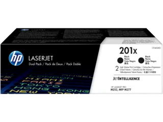 HP 201X 2-pack High Yield Black Original LaserJet Toner Cartridges (CF400XD) — HP product image
