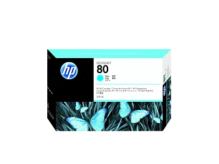 HP 80 350-ml Cyan Ink Cartridge (C4846A) — HP product image