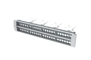 CommScope 760251247 | SYSTIMAX 360 Shielded Modular Panel, Empty, 2U, 48 port, Silver