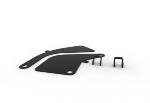 CommScope FGS-CH4E-A | FiberGuide Metal Cover for 45° Horizontal Elbow, 4x4in, Black