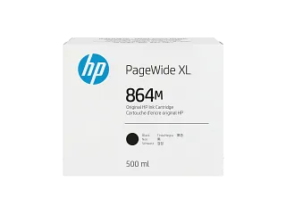 HP 864M 500-ml Black PageWide XL Ink Cartridge (3ED90A) — HP product image