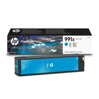 HP 991X High Yield Cyan Original PageWide Cartridge (M0J90AE) — HP product image