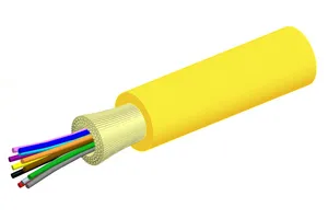CommScope 760251515 | Fiber indoor cable, LSZH Riser Rollable Ribbon Dual Rated Backbone, 12 fiber, Singlemode G.657.A2/B2, Feet jacket marking, Yellow jacket color, Cca flame rating