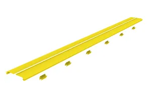 CommScope FGS-DSHC-A | FiberGuide Split Hinged Cover Kit for Straight Section, 4x4in, Yellow