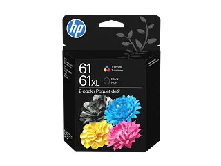 HP 61XL 2-pack High Yield Black/Tri-color Original Ink Cartridges (C0PA6AN) — HP product image
