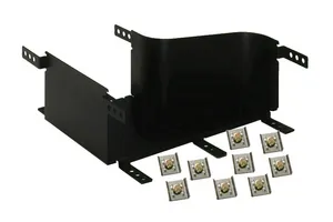 CommScope FGS-MDSA-FB-L | FiberGuide Left Reducer, 4x12 to 4x6in, Black