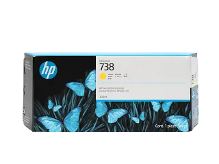 HP 738 300-ml Yellow DesignJet Ink Cartridge (A4TL7A) — HP product image