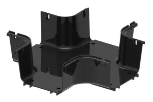 CommScope FGSB-MHXP-B | FiberGuide Horizontal Cross, 4x6in, Black