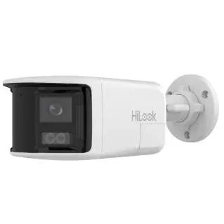 HiLook IPC-B460HAD-LUF/S(L)(RB) 6 MP Dual Lens Stitched Wide Angle Smart Hybrid Light Fixed Bullet Network Camera