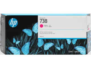 HP 738 300-ml Magenta DesignJet Ink Cartridge (676M7A) — HP product image